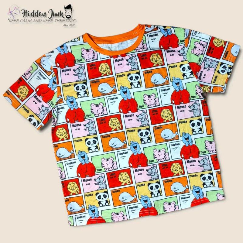 Cute Animal Print Kids T-Shirt