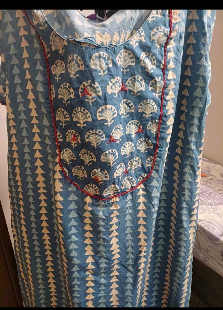 Blue Printed Nighty