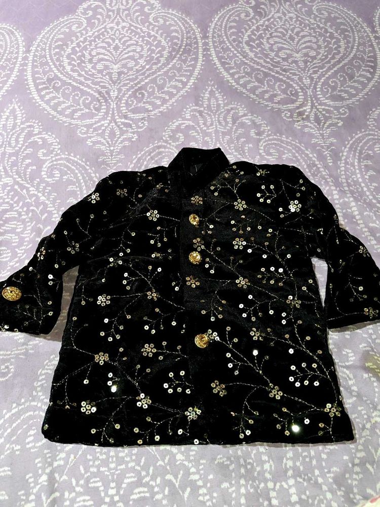 Embroidered Velvet Jacket for Special Occasions