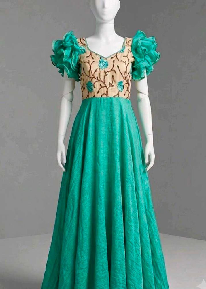 Beautiful Teal Ethnic Gown