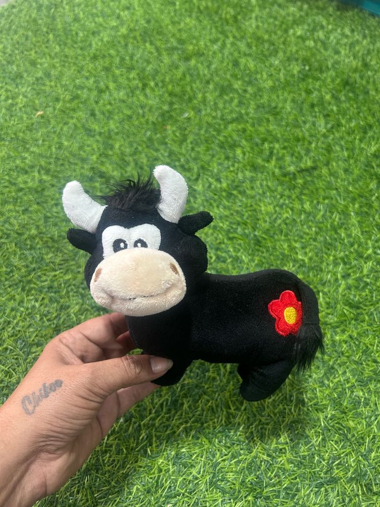 Vintage Plush Bull Toy