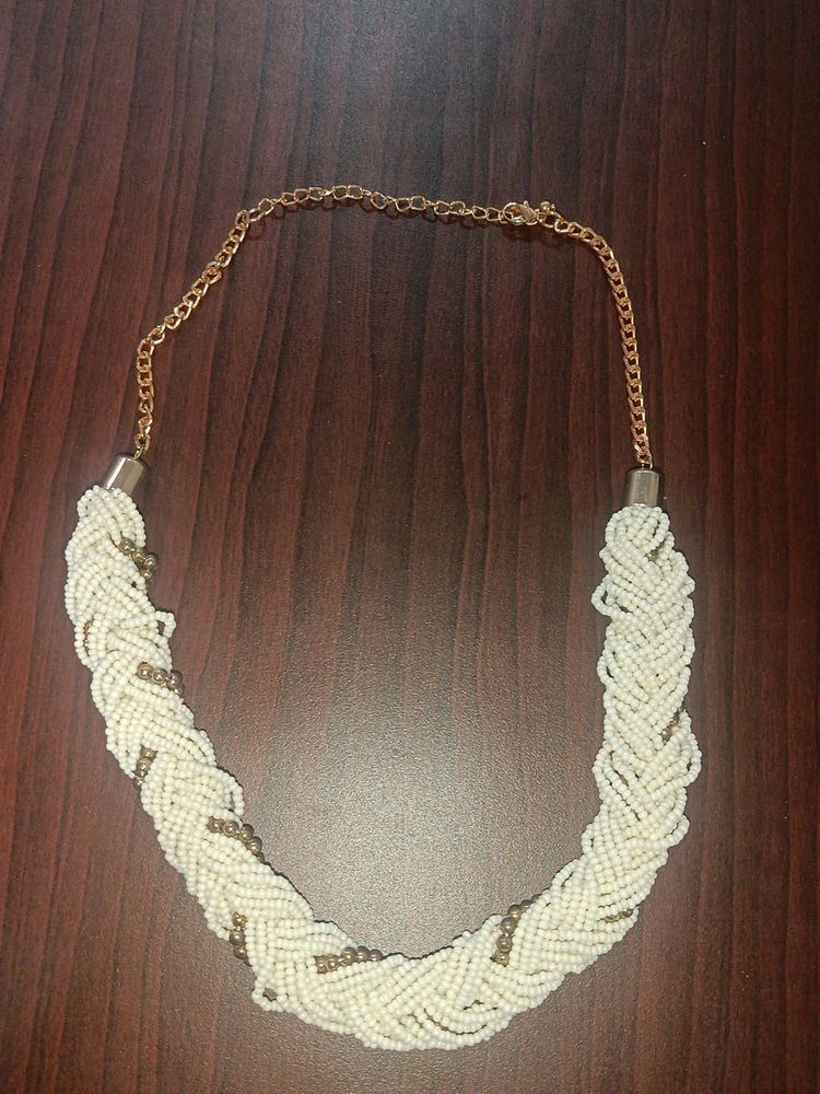 White Beads Necklace