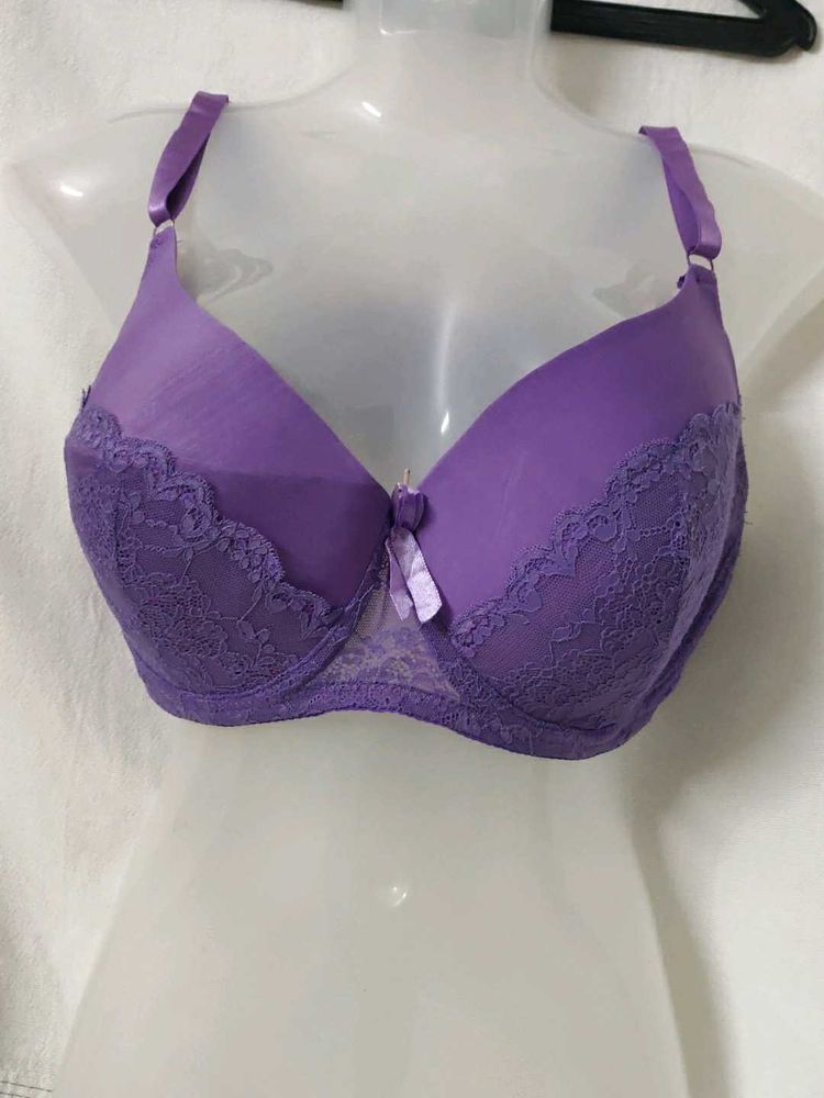 pink in love  Lace Padded Bra