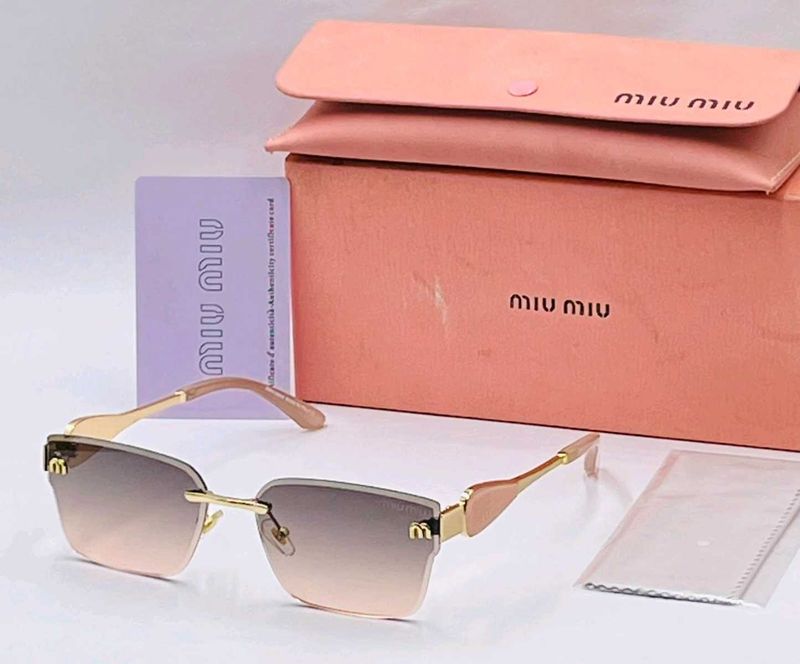 Miu MiRimless Gradient Sunglasses