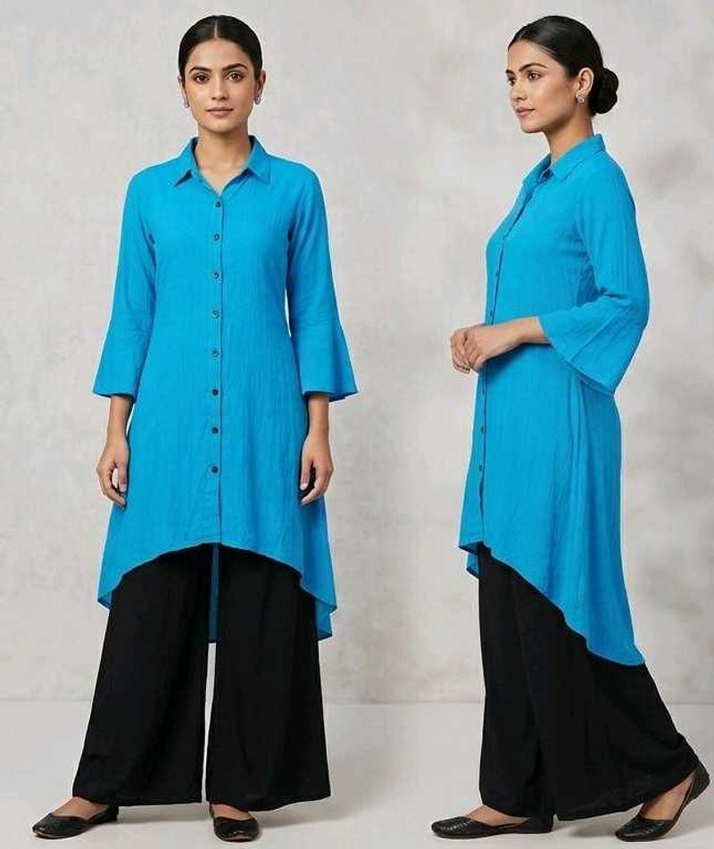 Blue 💙 shirt kurti loved it 😻