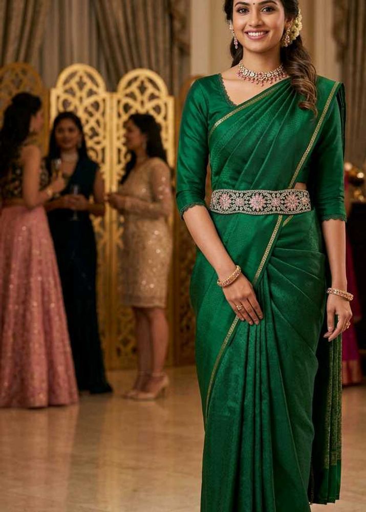 Embellished Hip Belt for Saree