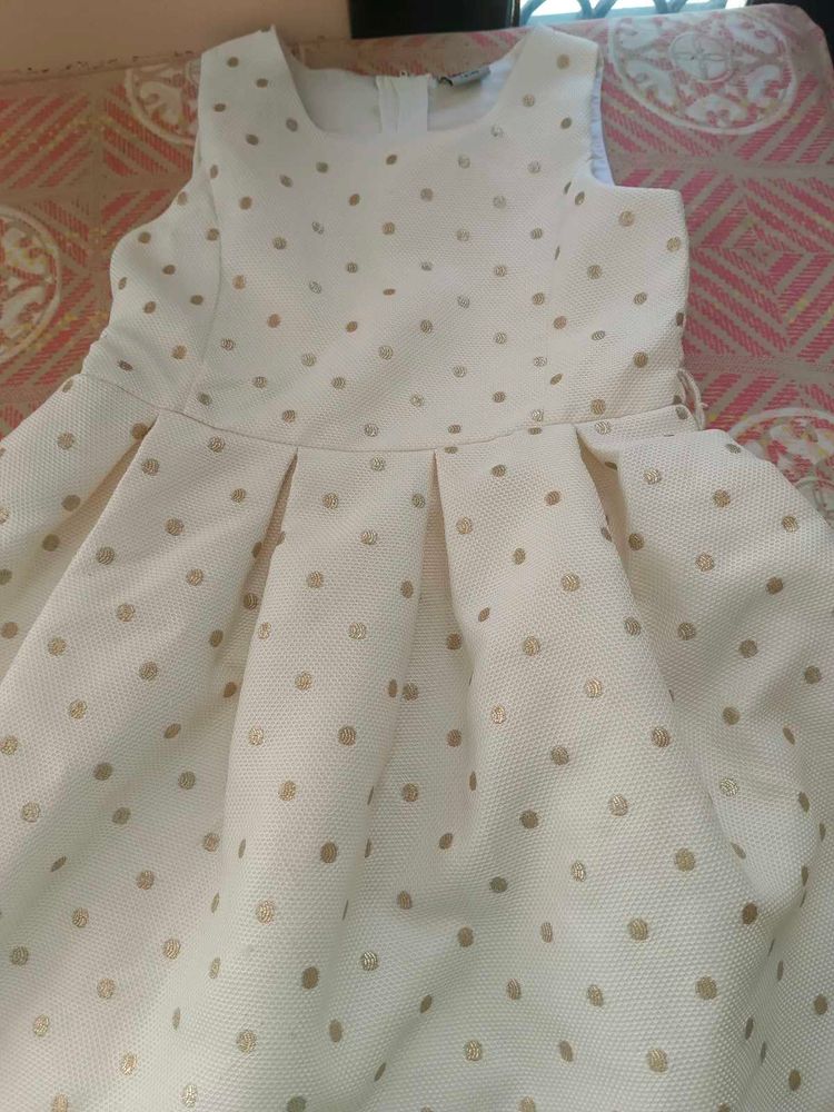 Girl Off White Frock