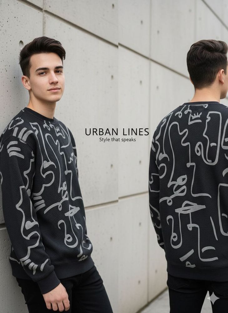 Urban Lines Stylish Sweatshirt