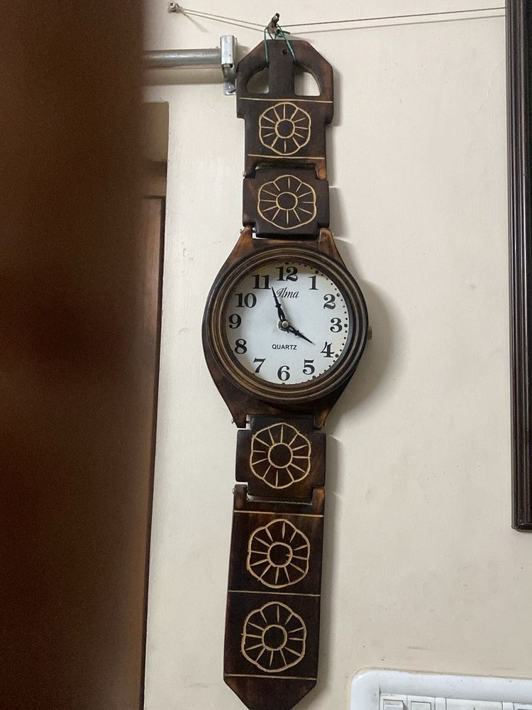 Watch type Wooden Wall Clock