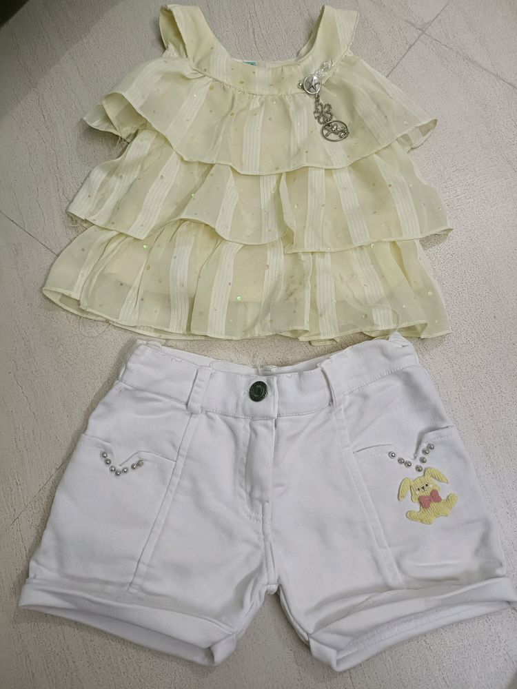 Baby Girls Top &amp; Shorts Set