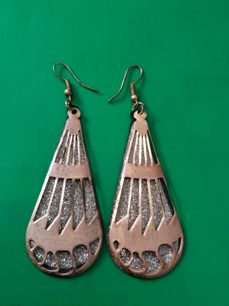 Art Deco Inspired Glitter Earrings