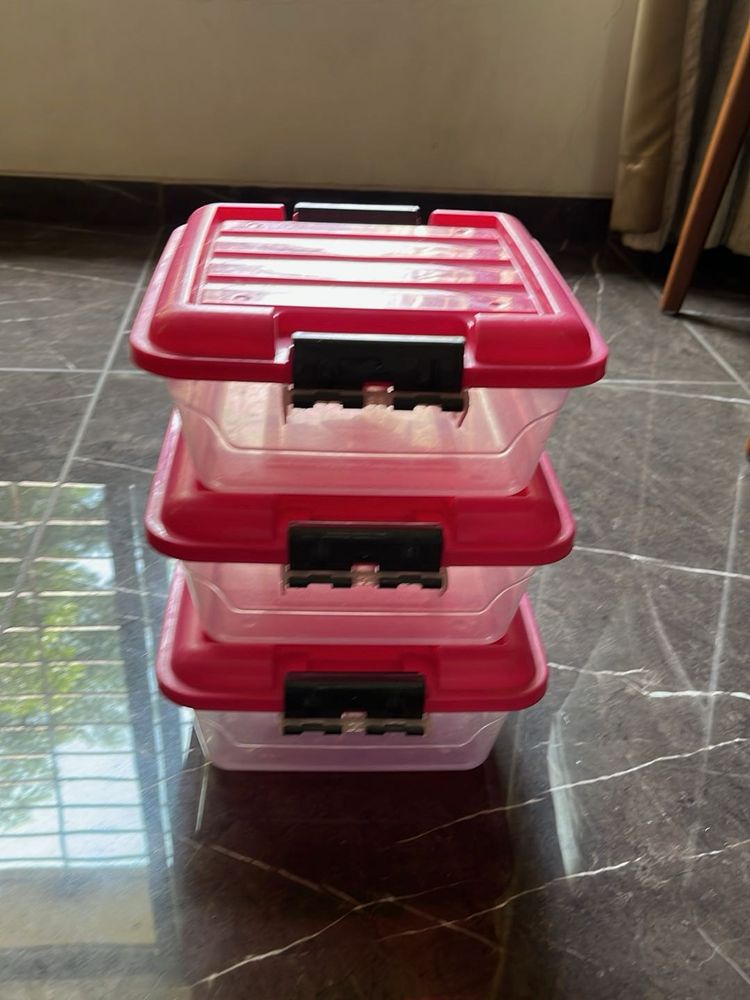 3 Storage Containers (with freebie)