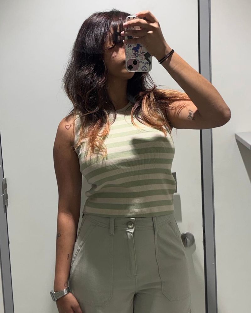 Striped Sleeveless Top