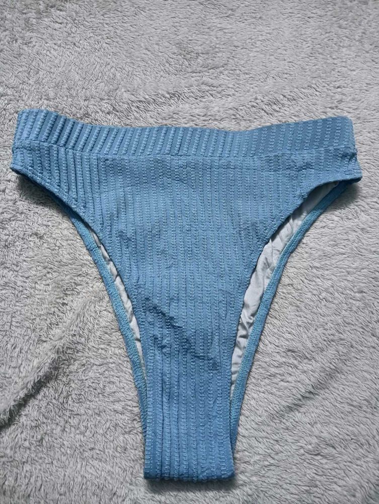 Blue Textured 🤎newBikini Bottom