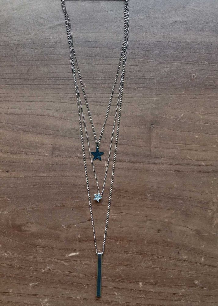 Layered Star &amp; Bar Necklace