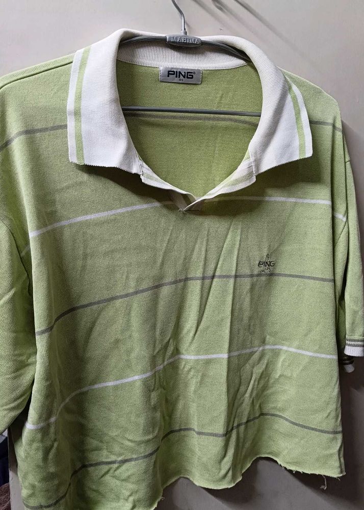 PING Striped Golf Polo Shirt