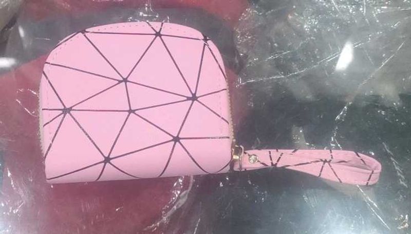 Pink Geometric Wallet