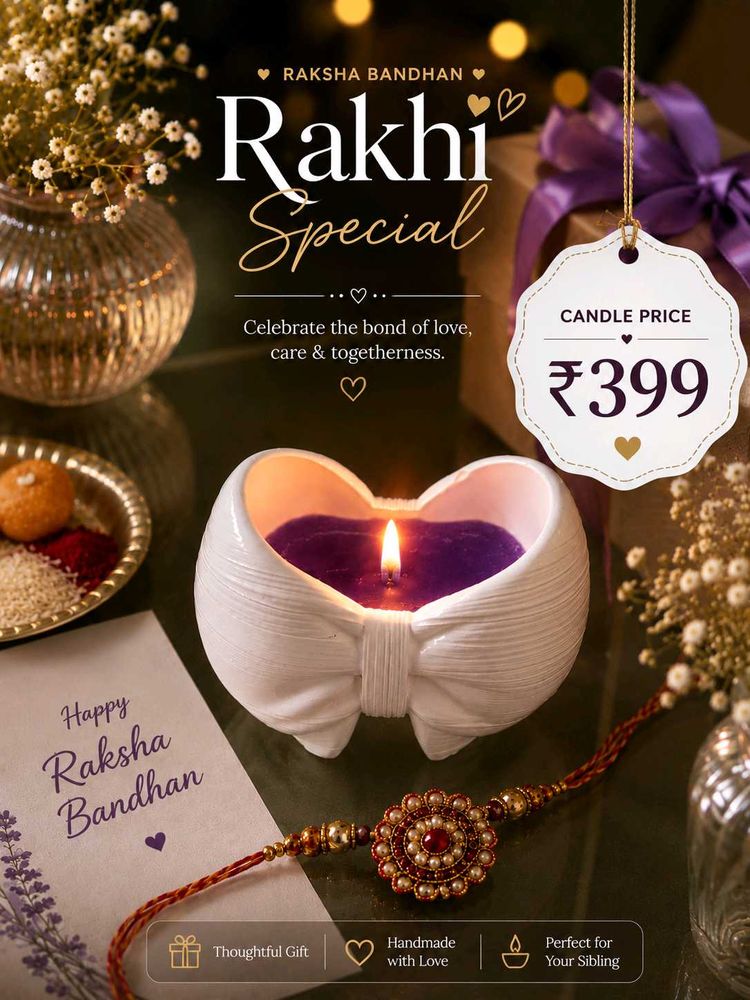 Rakhi Special Candle Gift