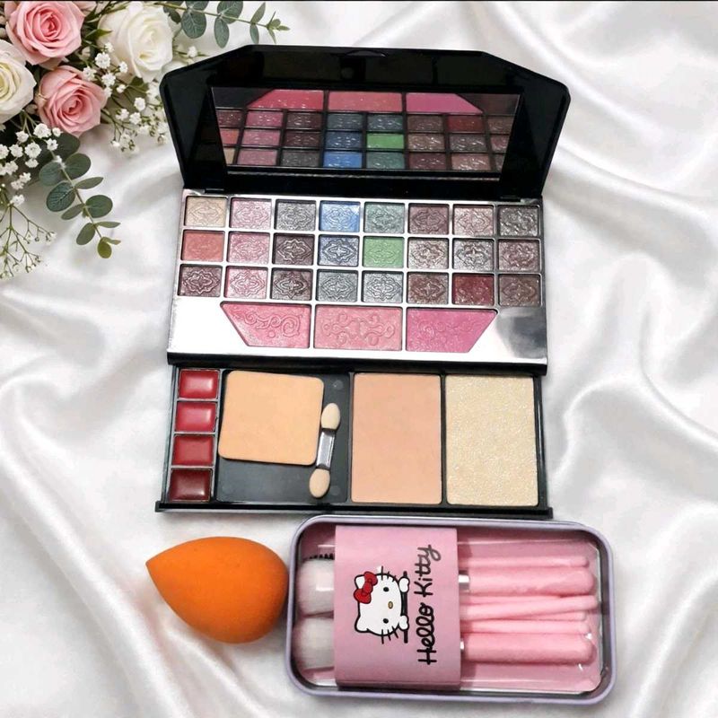 Complete Makeup Palette &amp; Brush Set