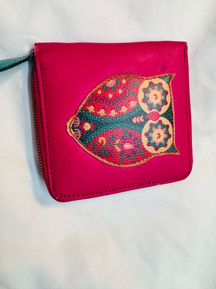 Pink Owl Wallet