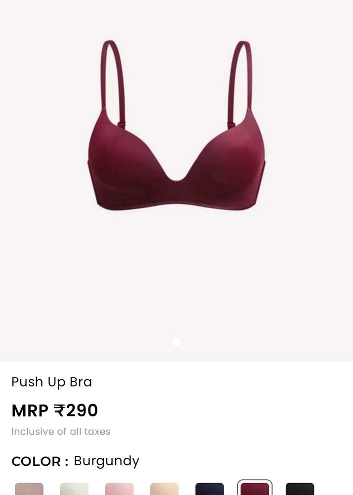 Comfortable Maroon Bra