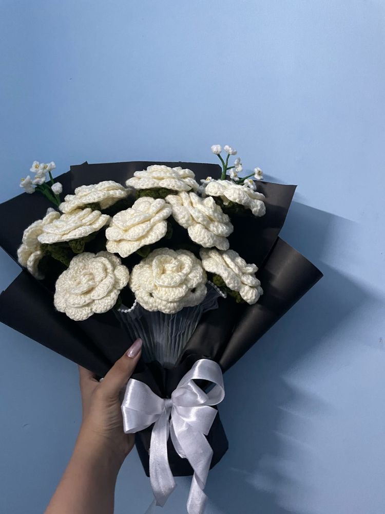 Handmade Crochet Flower Bouquet
