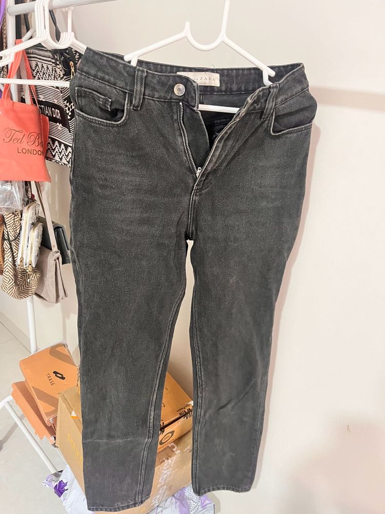 Classic Grey Denim Jeans