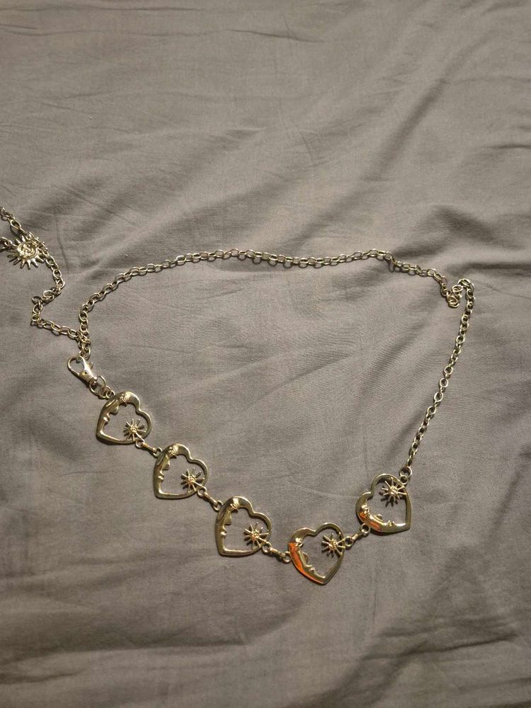 Heart &amp; Moon Charm Belt