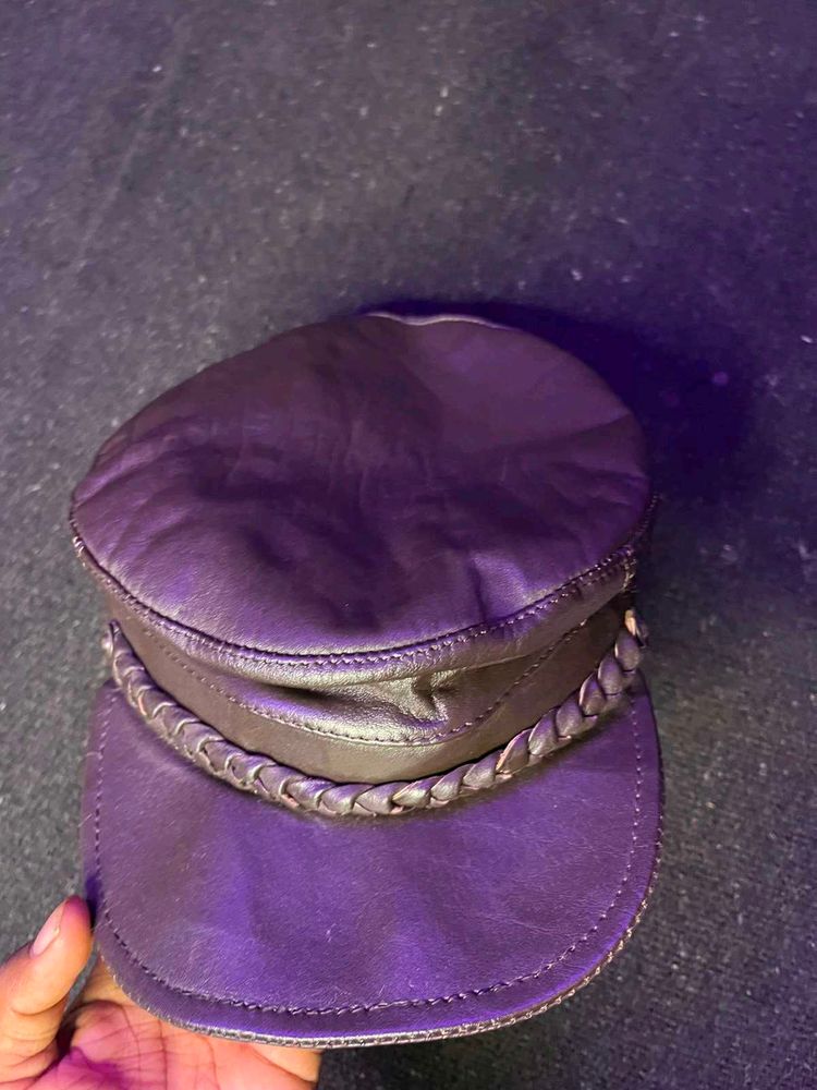 Stylish Leather Cap for Women