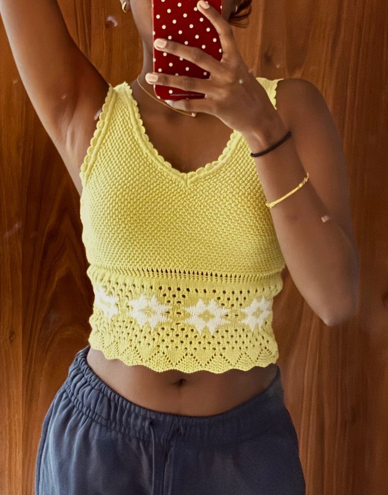 Crocheted cami