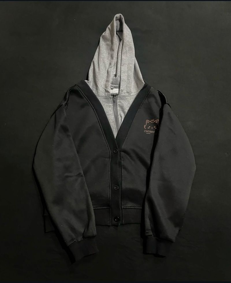 Stylish Dual-Layered Hoodie Cardigan