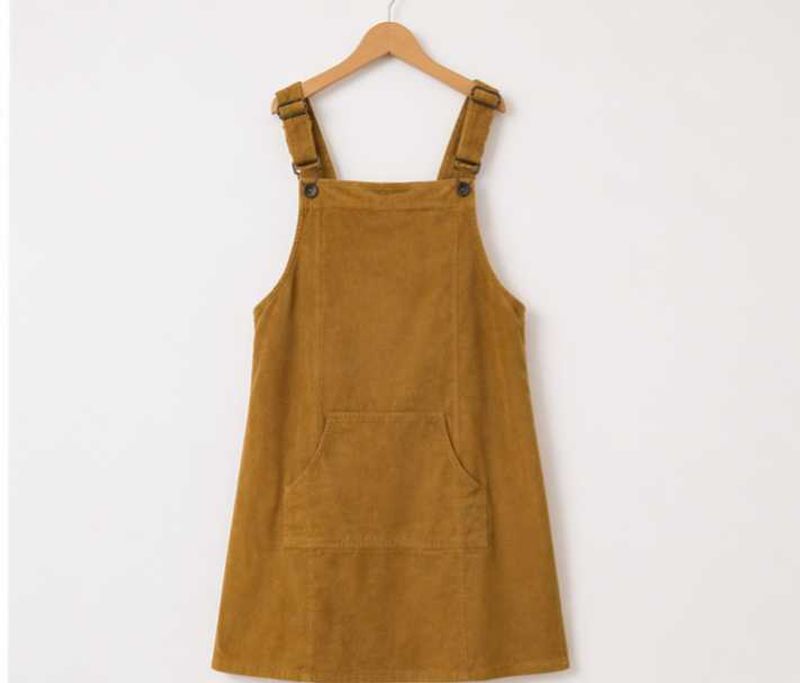 Corduroy Pinafore Dress
