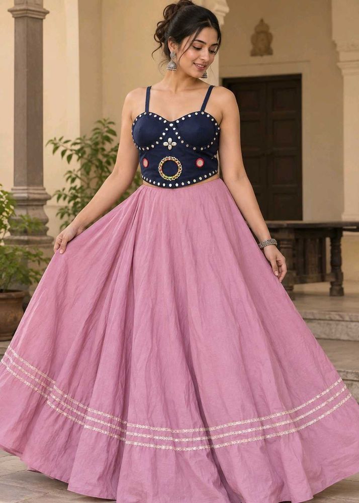 Boho Tribal Embellished Navy Blue Bustier Top