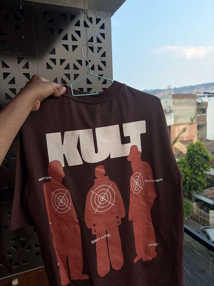 KULT Brown graphic Tee