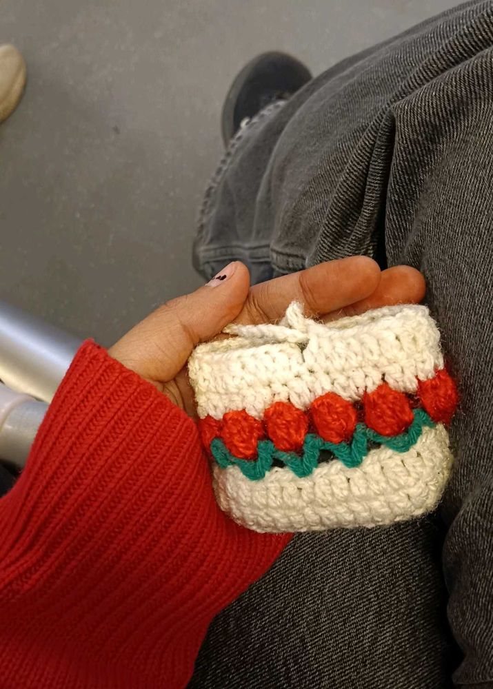 Handmade Crochet airpods pouch
