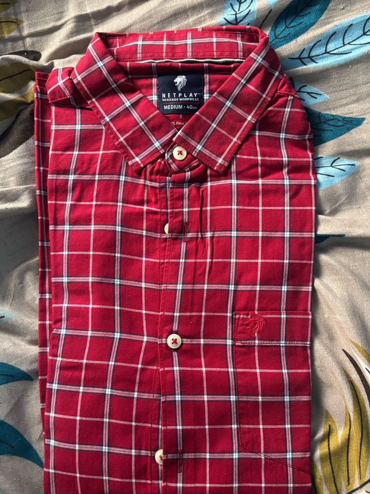 Classic Red Plaid Shirt grey and blue single 200