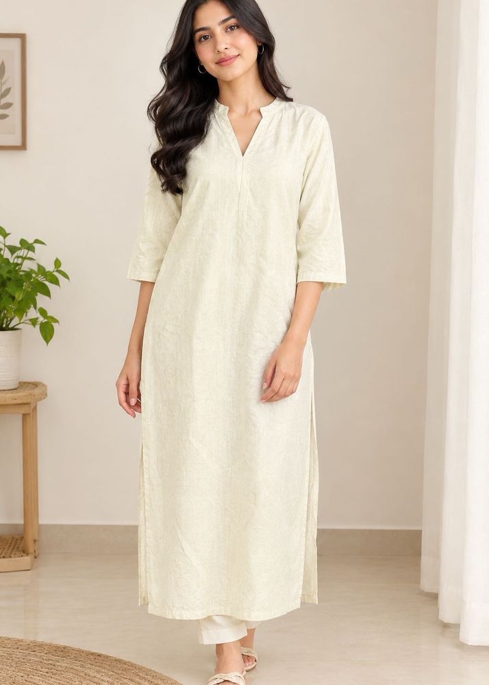 Elegant Cream Kurta Set