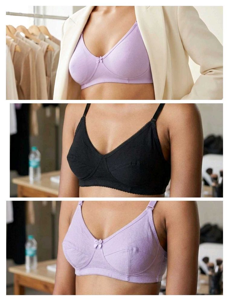 Comfortable Cotton Bra Set