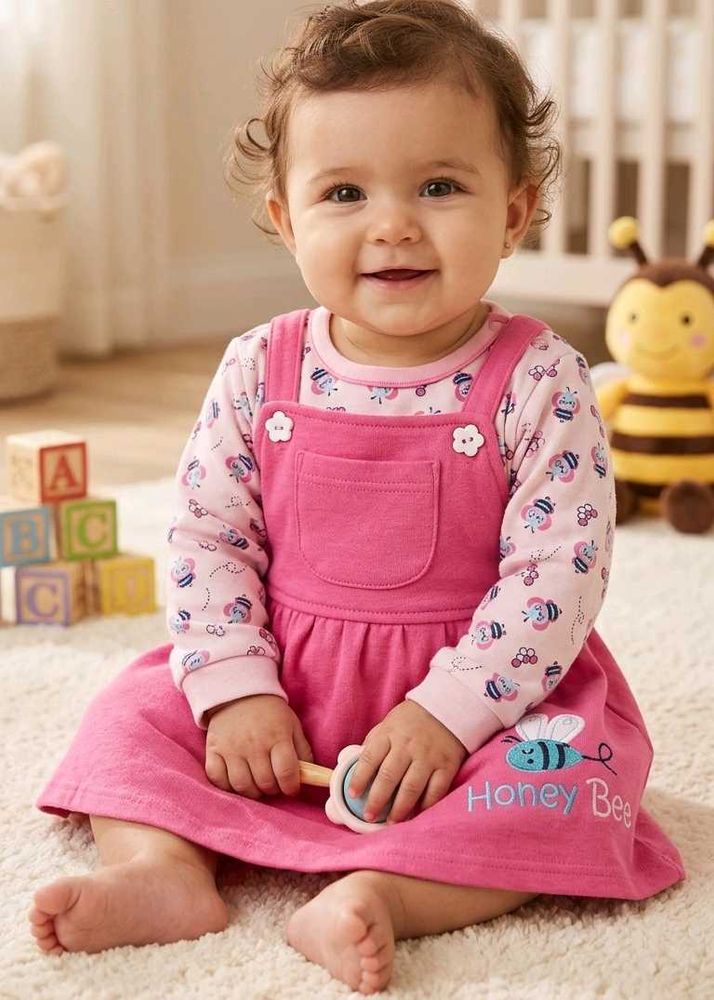 Adorable Honey Bee Dress Set