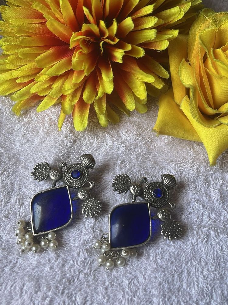 Blue Stone Earrings