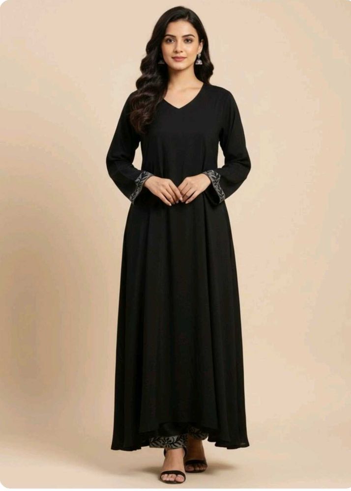 Elegant Black Kurta Set free 🎁