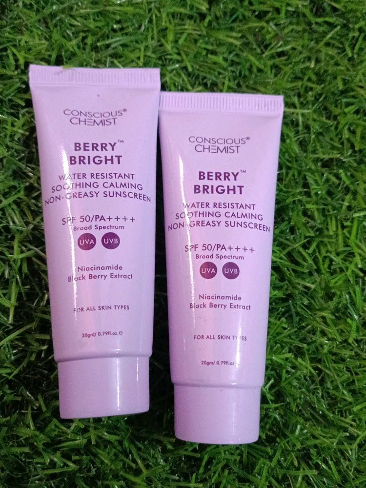 2 Mini Conscious Chemist Berry Bright Sunscreen