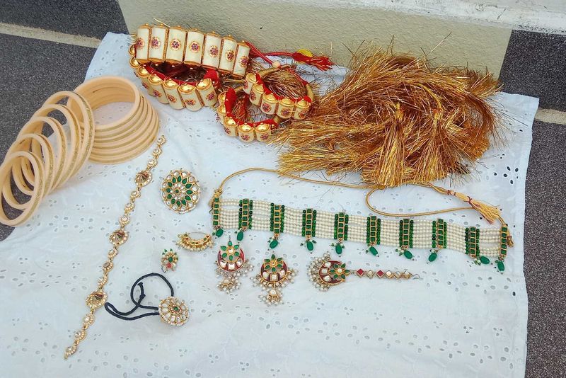 rajputi combo jewelry