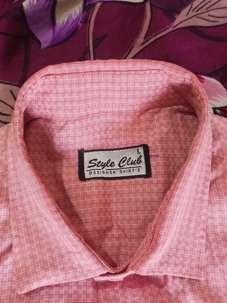 Style club honk kong Pink Patterned Shirt