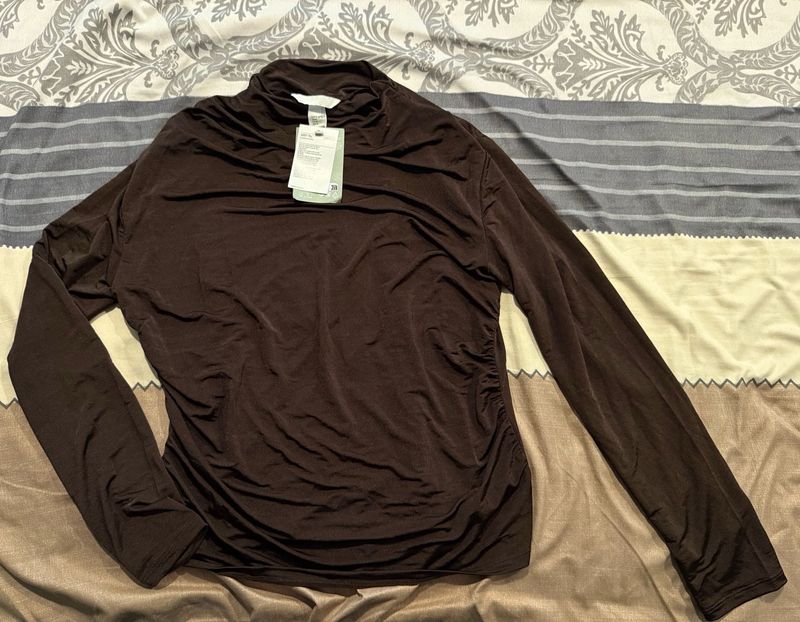 H&amp;M Brown Long Sleeve Top