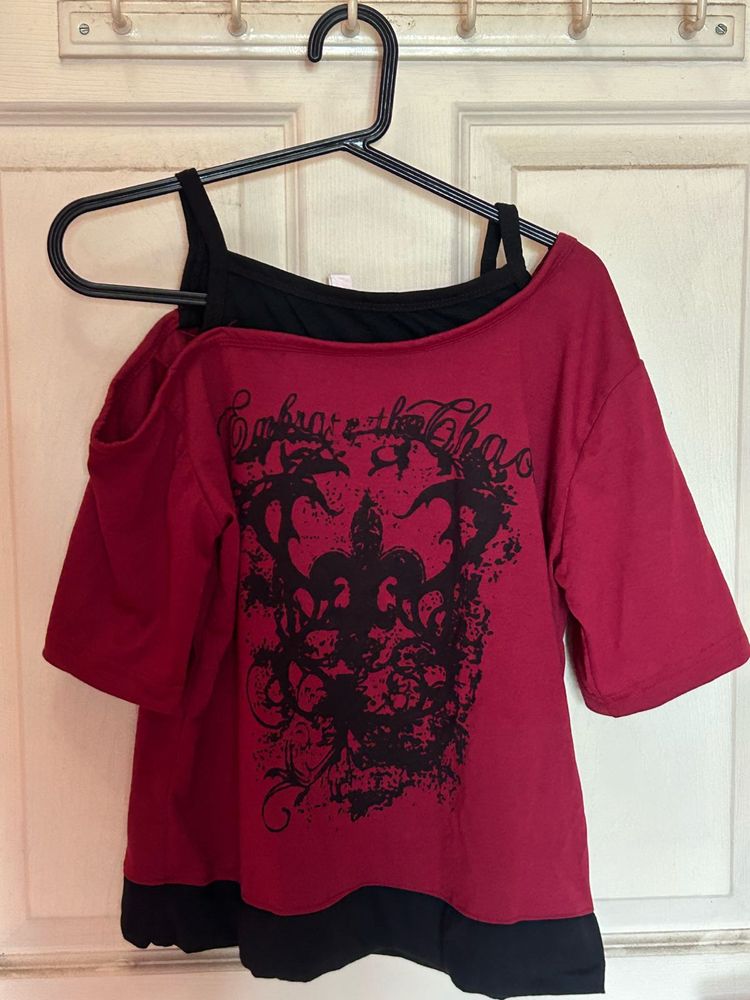 Embrace the Chaos Graphic Top