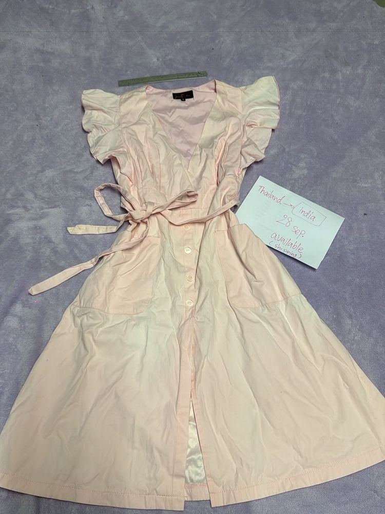 Chic Pastel Pink Midi Dress32