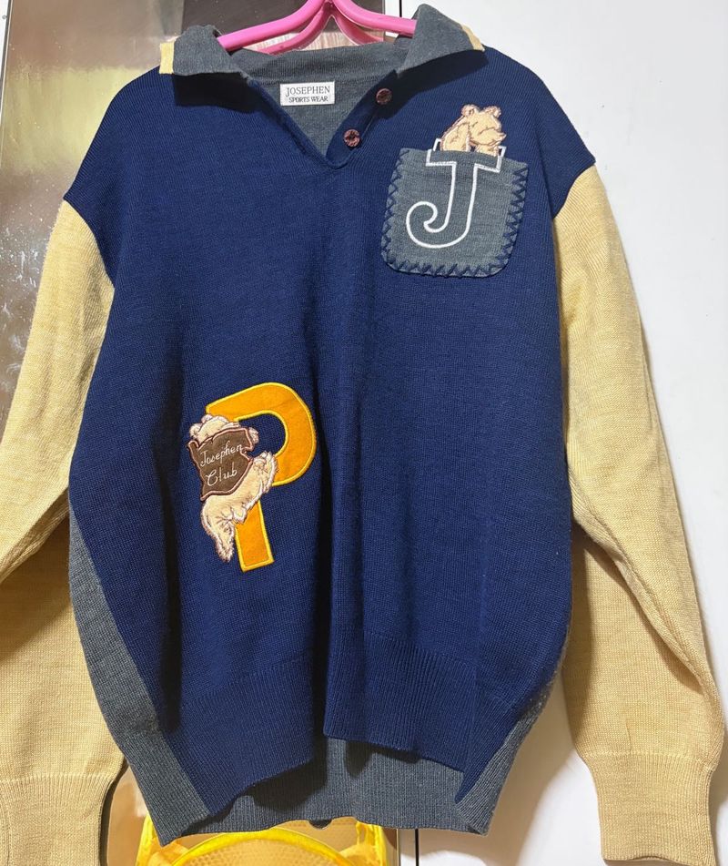 Vintage Varsity Style Sweater