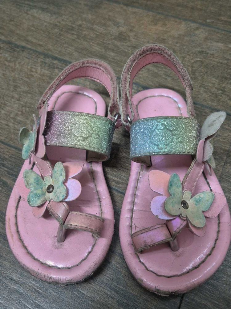 Cute Pink Butterfly Sandals