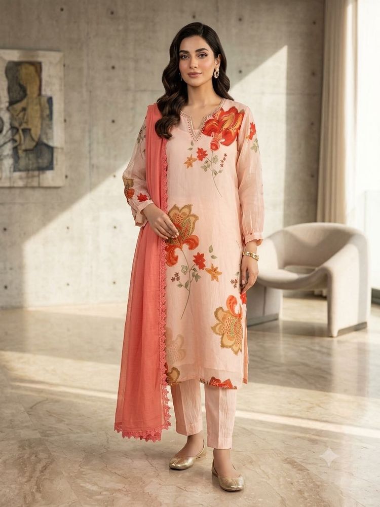 4 piece Kaira Peach suit